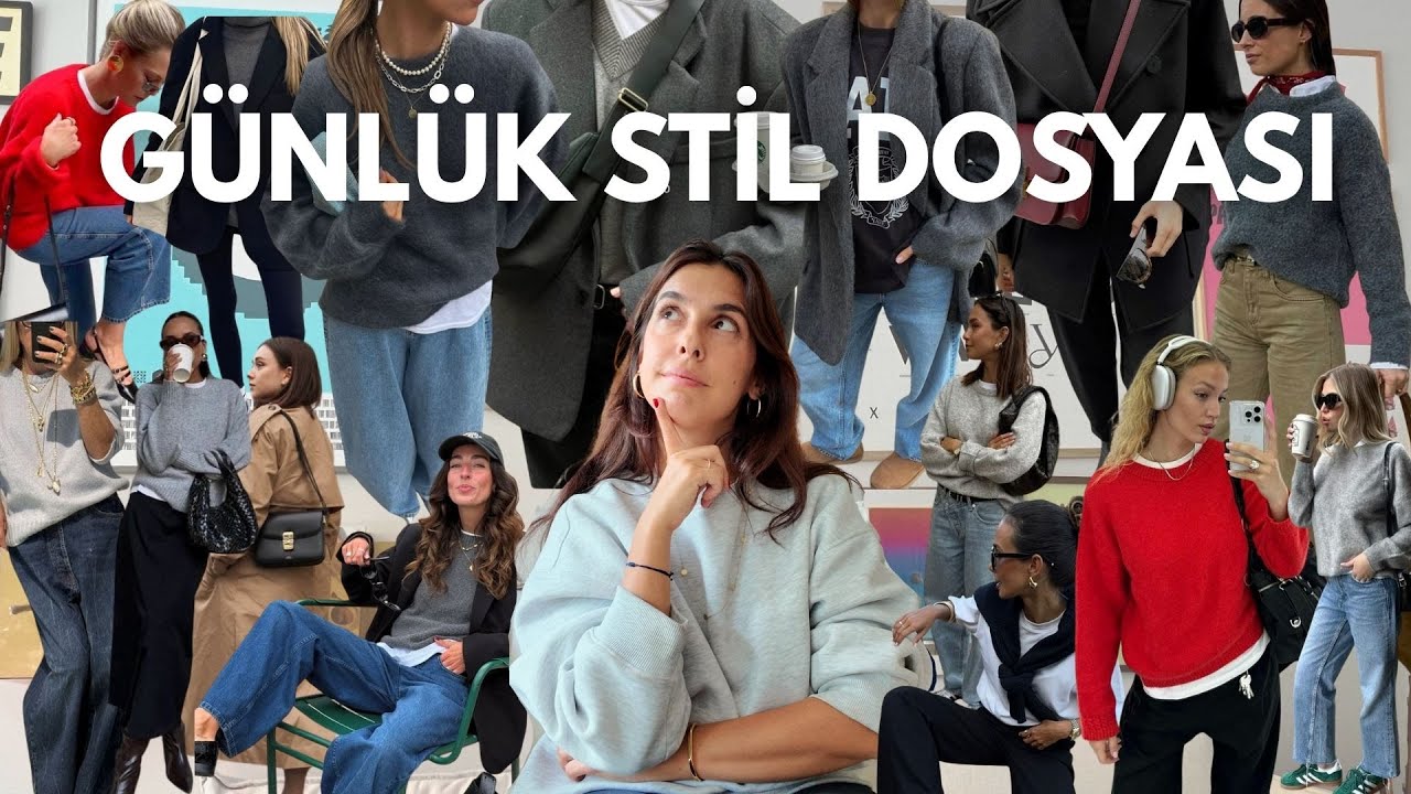 Günlük Stil Dosyası | Gri Kazak Kombinleri, Sweatshirt & Blazer Fikirleri 🤍