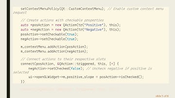 Creating Checkable QActions in Qt Context Menu