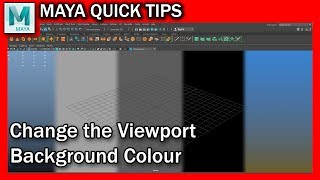 How to Change the Viewport BACKGROUND COLOUR in MAYA 2018