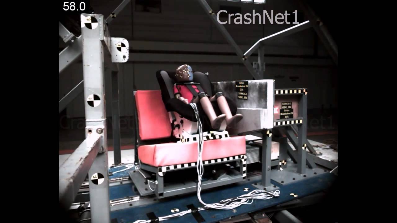 Child Seat Crash Test Britax Roundabout 50 Forward Facing, Side