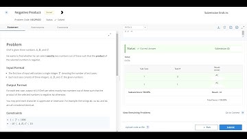 Jan Long Negative Product || CodeChef Solution