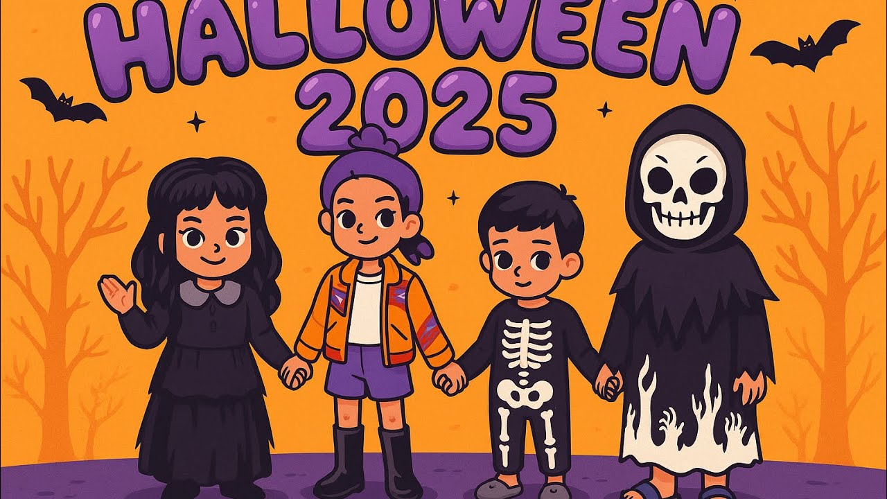 Trick or Treating in Our Neighborhood! Halloween 2025 Fun 👻🍬🎃 - YouTube