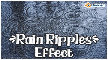 Rain Effect in Blender, Dynamic Paint Tutorial