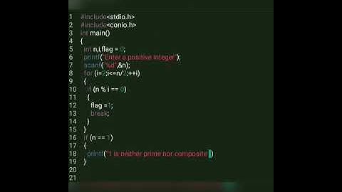 Prime number program in C | C programming