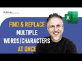 Excel Find & Replace Multiple Words or Characters at Once | 3 Methods VLOOKUP, SUBSTITUTE, VBA Macro