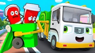 Mobil Truk Sampah Selalu Membersihkan Sampah Di Jalan | Lagu Anak-anak | BabyBus Bahasa Indonesia