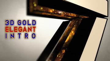 3d Gold Elegant and Bright Logo Reveal | 3d Youtube Channel Intro | Mr Zubair Official