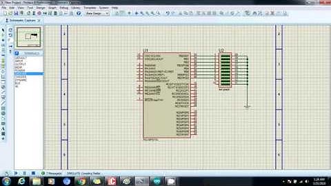 Interfacing LED chaser with PIC16F877A