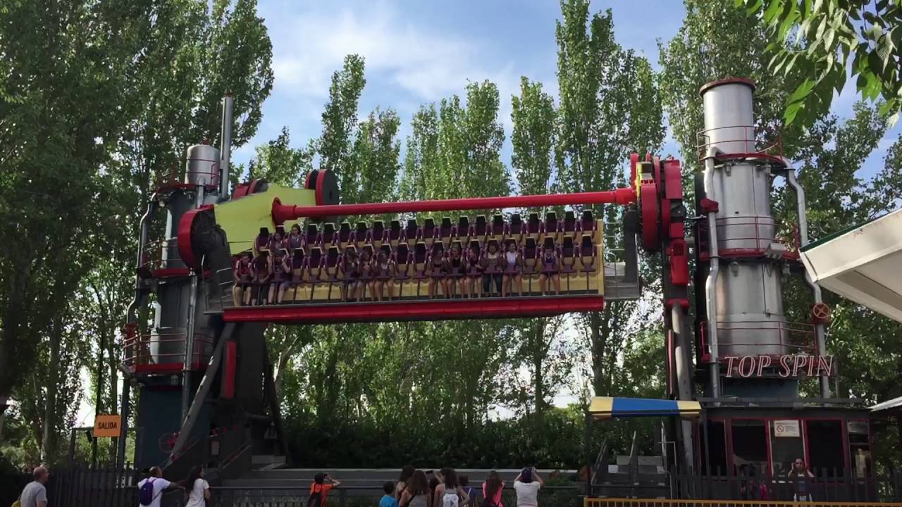 ⁶⁰fps Top Spin OffRide at Parque de Atracciones de Madrid