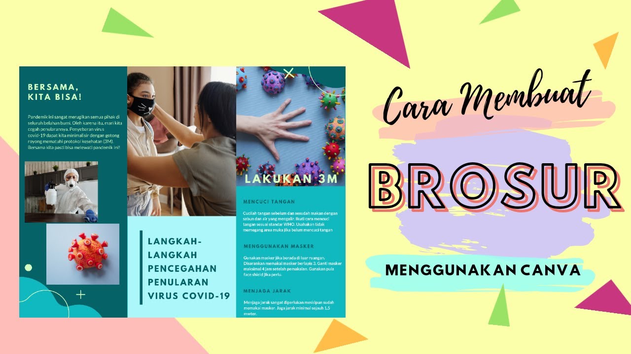 Tugas Aplikatif Membuat Brosur Menggunakan Aplikasi Canva Youtube