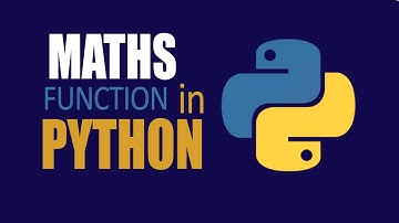 Mathematical functions in python