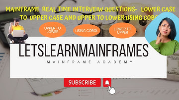 How to convert lower case to upper case and vice versa using Cobol.