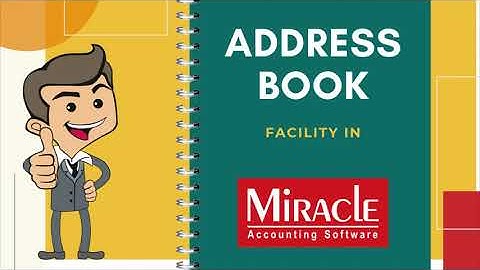 Address Book Facility in Miracle Accounting Software