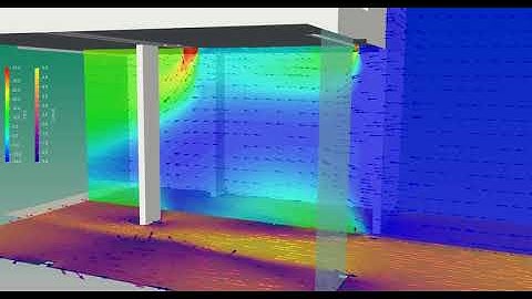 CFD Building - Pressure and airflow simulation