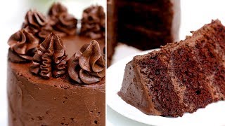 The best chocolate cake you will ever eat. i'm not kidding. this is so
moist, soft, too sweet and buttercream chocolatey creamy. n...