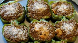 How to make New Orleans Stuffed Bell Peppers (2015 version) screenshot 1