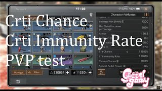 Crti Chance Crti Immunity Rate test PVP - LifeAfter