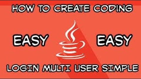 Tutorial login multi user java netbeans