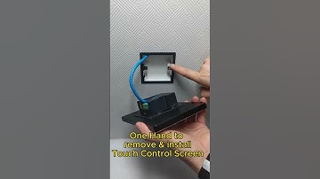 One hand to remove and install Wall mounted touch control screen #TouchControlScreen #POE