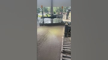 YZ30-4E concrete laser screed machine work with concrete power trowel #concrete