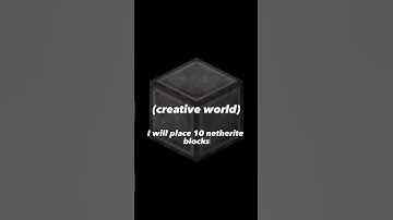 if you sub I will place netherite blocks #shorts