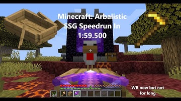 Minecraft: Arbalistic SSG Speedrun in 01:59.500 IGT (Java Edition Category Extensions)