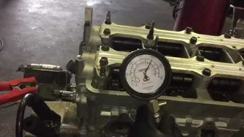 Engine compression test done outside of car