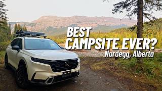 Crown Land Camping Near Nordegg, Alberta & Hiking Coral Creek Canyon Trail
