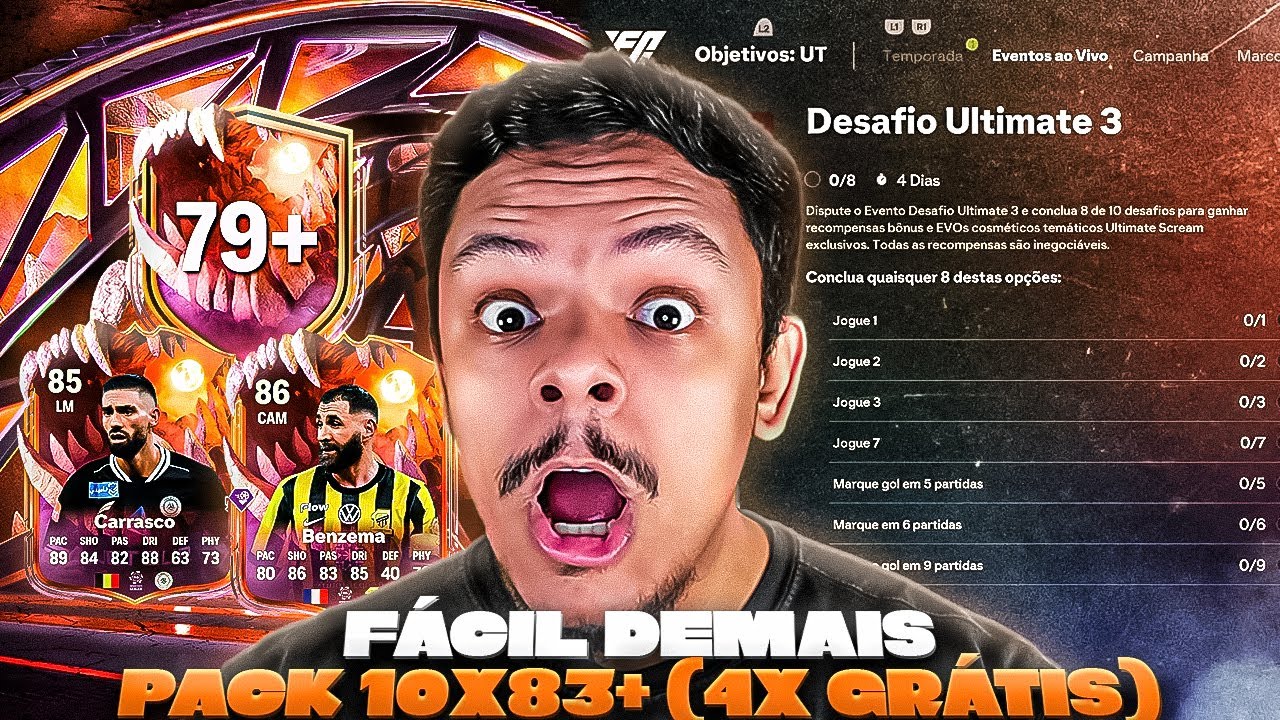 FC 26 l 🔥 DESAFIO ULTIMATE 3 É O MELHOR DE TODOS COM PACKS INSANOS l DantheBNN l