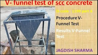 V Funnel Test For SCC || V Funnel Test to determine the flowability of self compact concrete #test