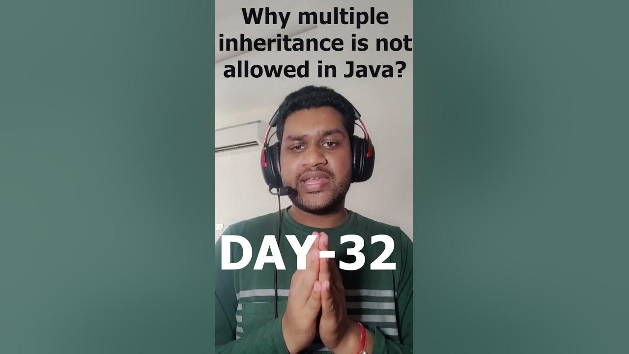 Why multiple inheritance is not allowed in Java? #javaprogramming # ... image.