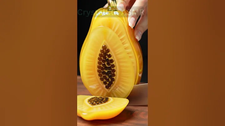 Cutting Glass Papaya 🥭 ASMR #ai #aiart ​#asmrsounds ​#asmr #aiasmr ​ #satisfyingvideo