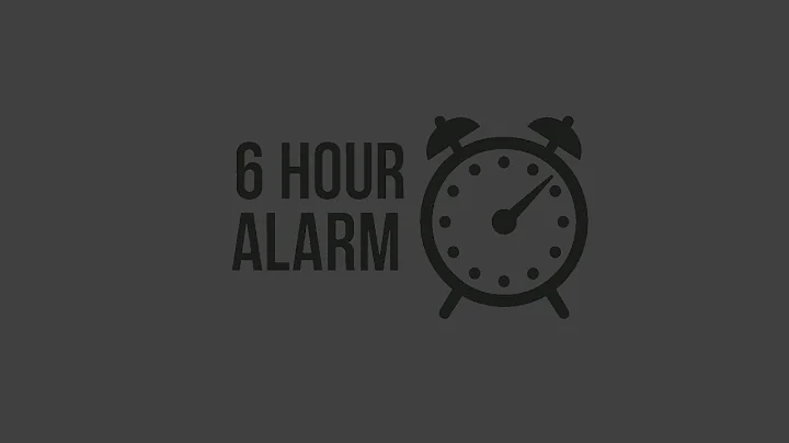 6 Hour Timer With LOUD Alarm For Heavy Sleepers And More!