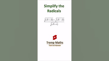 Simplify the radicals #shorts #maths #challenge