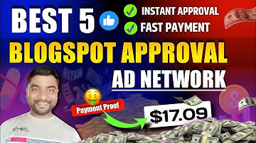 Most 5 ⚡Blogspot Approval Ad Network 2025 | Best Ad Network For Blogspot Site - SmartHindi