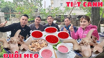 Phá kỷ lục 5 tô tiết canh.le toan food,cháu gái xinh đẹp,tiếp cụ ông 70 tuổi,món đuôi lợn