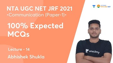 100% Expected MCQs For Communication | NTA UGC NET-JRF 2021 | by Abhishek Shukla