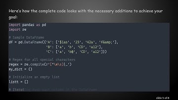 Extracting Special Characters from a Pandas DataFrame