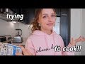 cooking in my new apartment for the first time!!