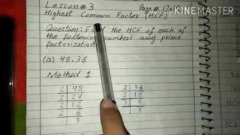 APSACS - OSP - Week 2 - Class 5 - Math - Lecture 3 - HCF Question a,b,c