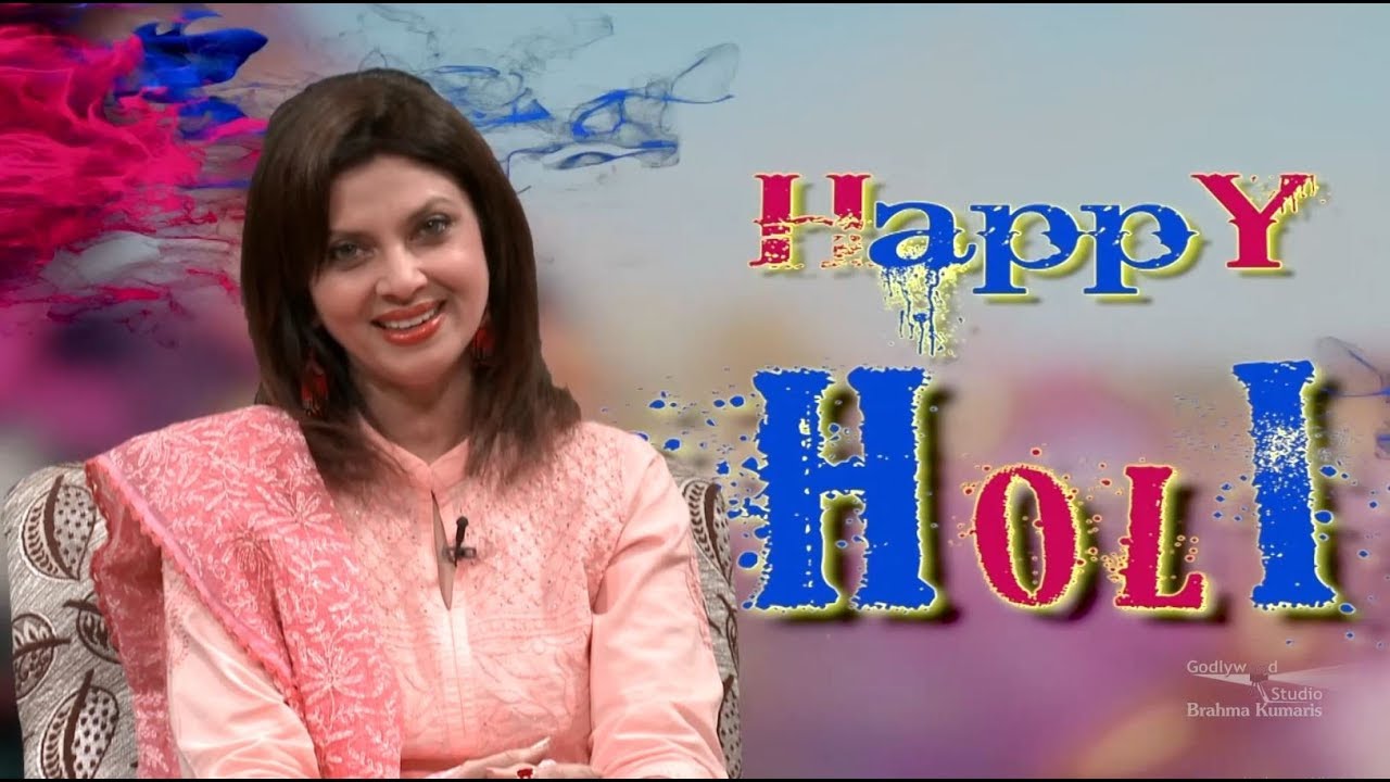 Holi Greetings from Bollywood & Marathi Film and TV Actress Varsha Usgaonkar.