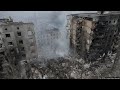 Aerial Footage Of Ukrainian Town Reveals Devastation After Russian Attack