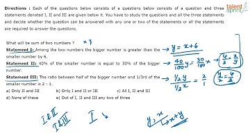 Data Sufficiency | Examples 11 to 13 | Quantitative Aptitude | TalentSprint Aptitude Prep