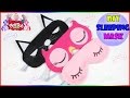 DIY Sleeping Mask | How To Make Cute Cat Owl Sleeping Mask | Felt mask