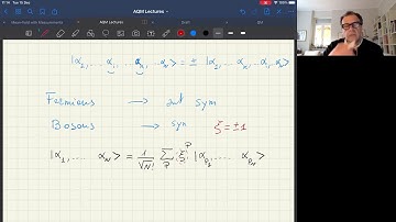 Advanced Quantum Mechanics (CMP-AQM) Lecture 30