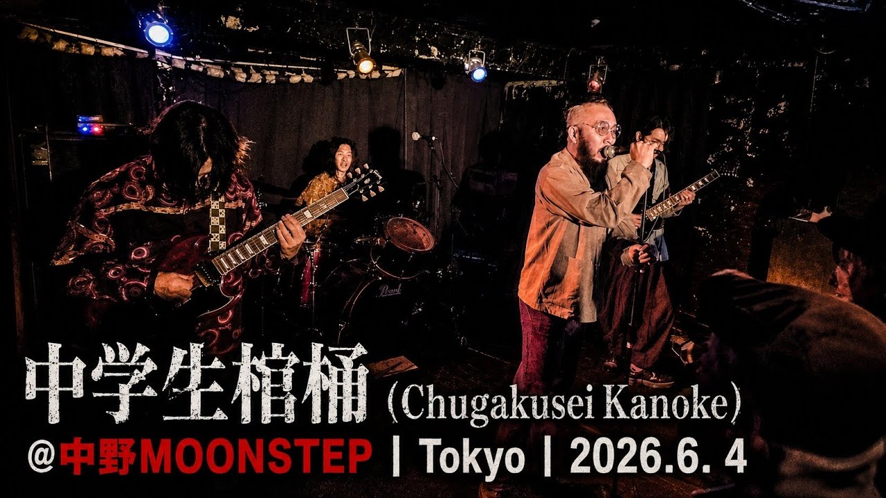 中学生棺桶 (Chugakusei Kanoke) at 中野MOONSTEP | Tokyo | 2026.6. 4 