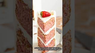 Pretty in Pink – Strawberry Cake with REAL Strawberries! 🌸🍓 Moist, Fluffy & Frosted! 🍰✨