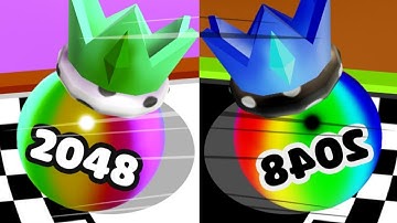 Ball Merge 2048 vs Reverse gameplay Ball Colour Run walkthrough , iOS Android New Update part : 1039