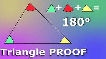 Sum Of All Angles of a Triangle is 180 degrees (proof)