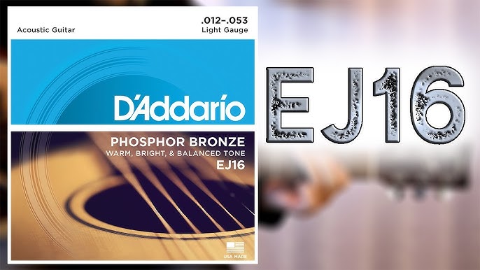 Cordes guitare acoustique D'addario Phosphor Bronze